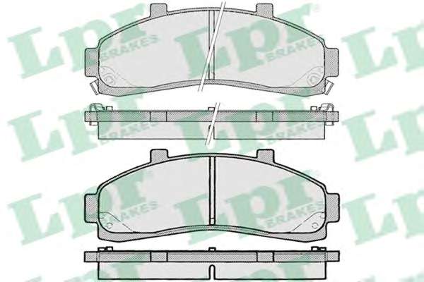Комплект тормозных колодок, дисковый тормоз
