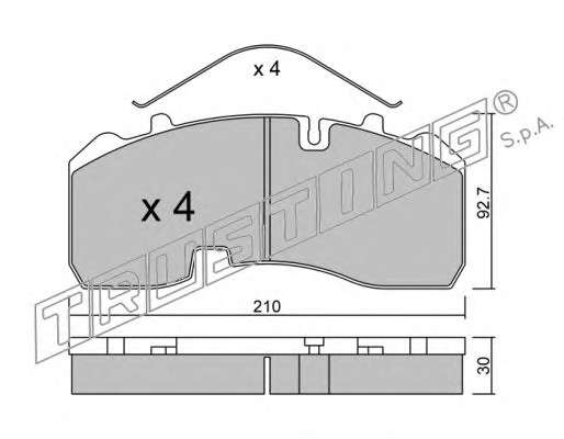 Комплект тормозных колодок