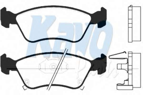 Комплект тормозных колодок, дисковый тормоз