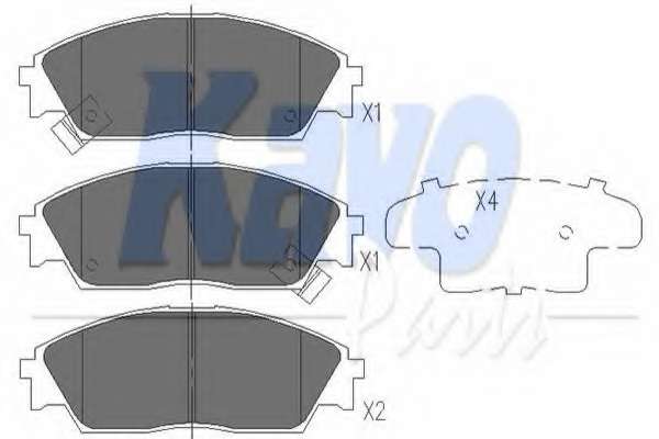 Комплект тормозных колодок, дисковый тормоз