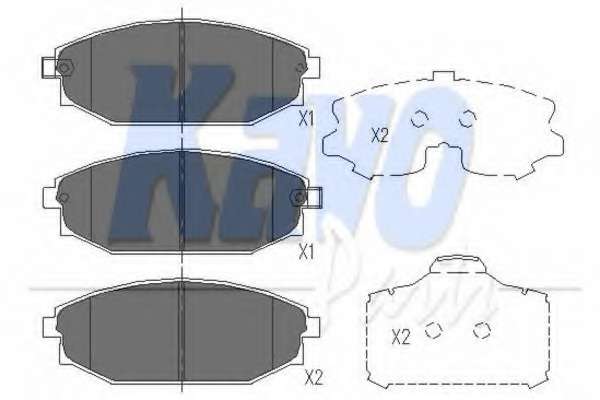 Комплект тормозных колодок, дисковый тормоз
