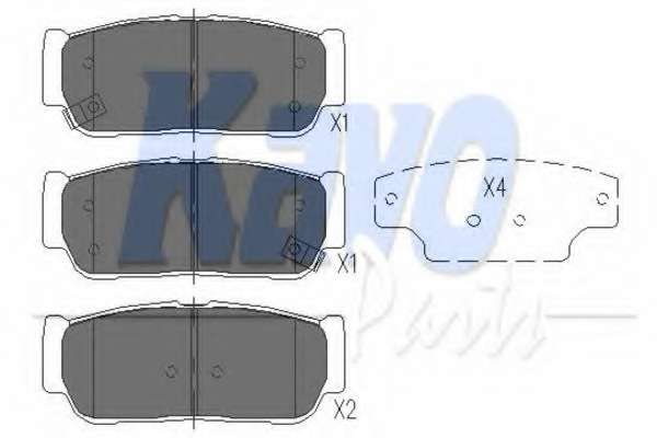 Комплект тормозных колодок, дисковый тормоз