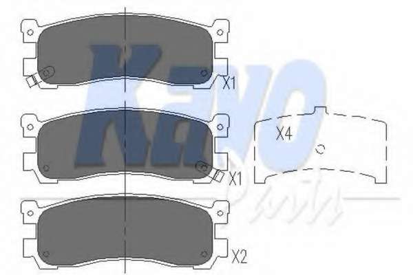 Комплект тормозных колодок, дисковый тормоз