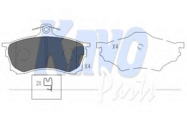 Комплект тормозных колодок, дисковый тормоз