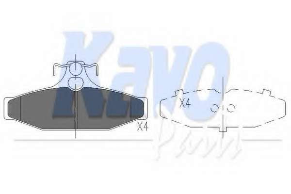 Комплект тормозных колодок, дисковый тормоз