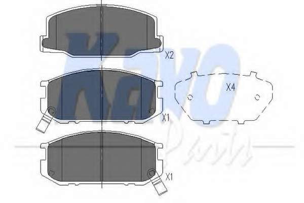 Комплект тормозных колодок, дисковый тормоз