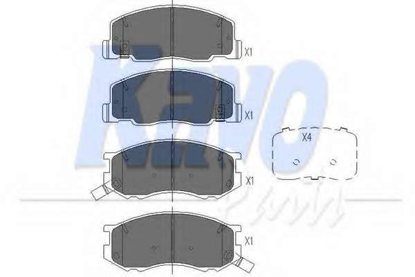 Комплект тормозных колодок, дисковый тормоз