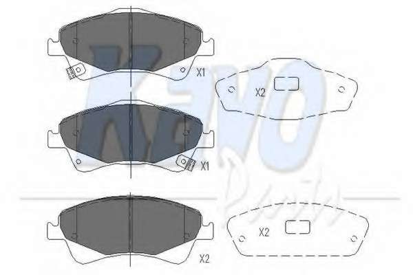 Комплект тормозных колодок, дисковый тормоз