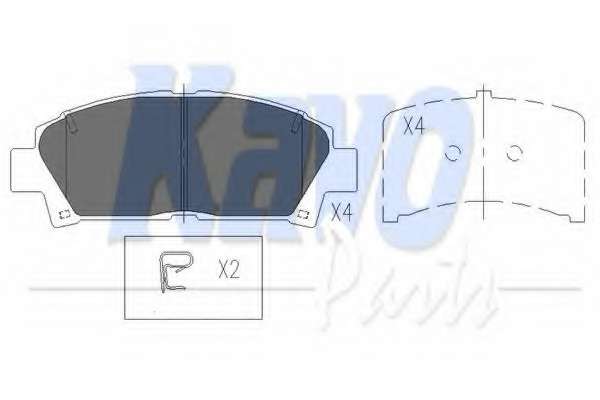 Комплект тормозных колодок, дисковый тормоз