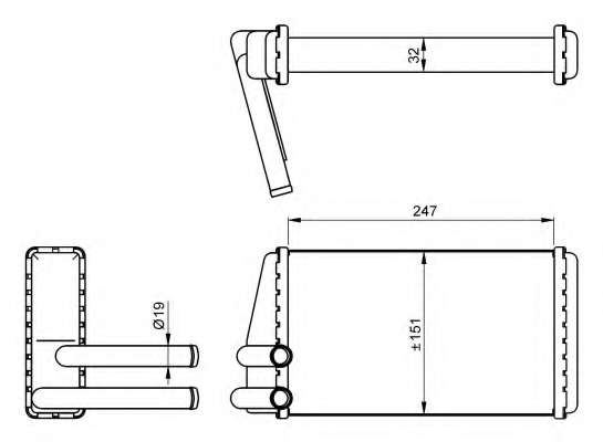 Теплообменник, отопление салона