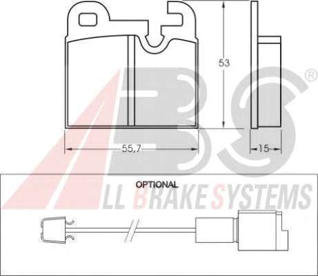 Комплект тормозных колодок, дисковый тормоз