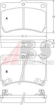 Комплект тормозных колодок, дисковый тормоз