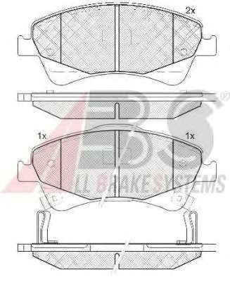 Комплект тормозных колодок, дисковый тормоз