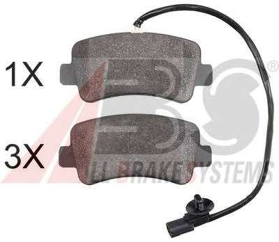 Комплект тормозных колодок, дисковый тормоз