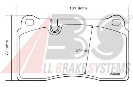 Комплект тормозных колодок, дисковый тормоз
