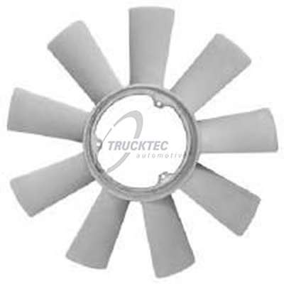 Крыльчатка вентилятора, охлаждение двигателя