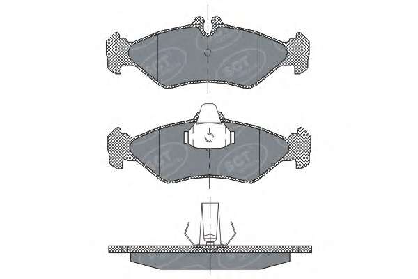 Комплект тормозных колодок, дисковый тормоз