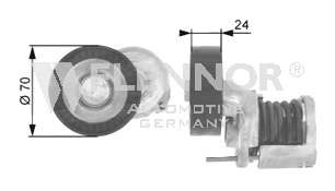 Натяжной ролик, поликлиновой  ремень