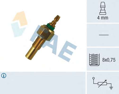 Датчик, температура охлаждающей жидкости