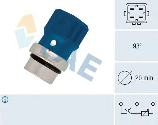 Датчик, температура охлаждающей жидкости
