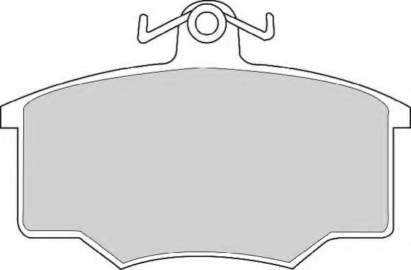 Комплект тормозных колодок, дисковый тормоз