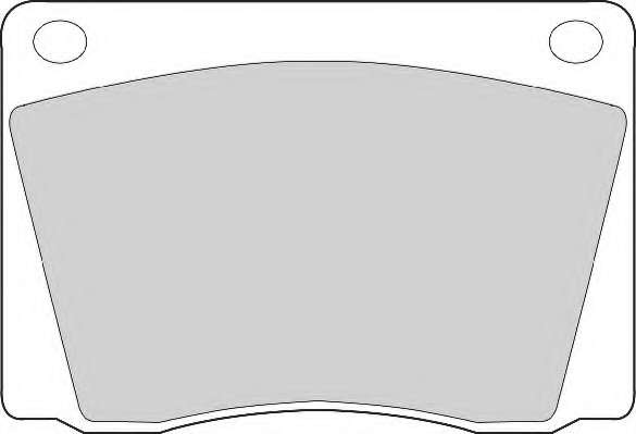 Комплект тормозных колодок, дисковый тормоз