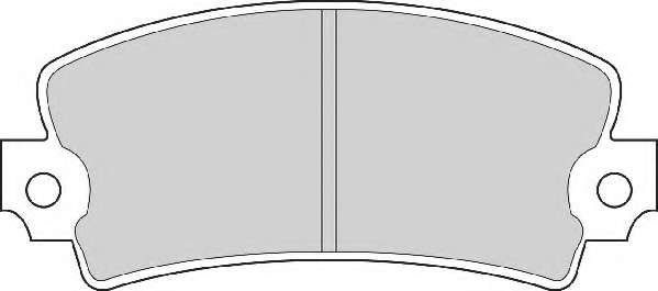 Комплект тормозных колодок, дисковый тормоз