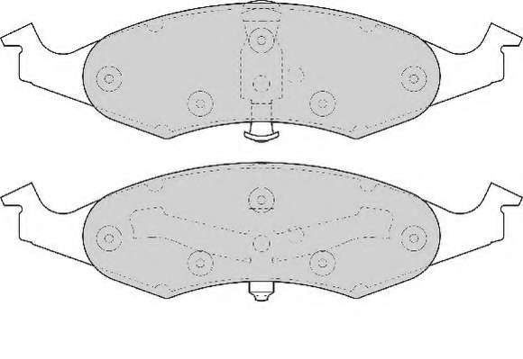 Комплект тормозных колодок, дисковый тормоз