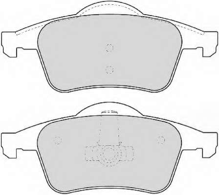 Комплект тормозных колодок, дисковый тормоз