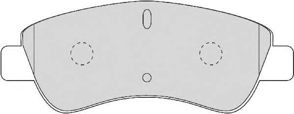 Комплект тормозных колодок, дисковый тормоз