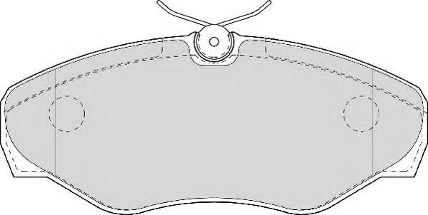 Комплект тормозных колодок, дисковый тормоз
