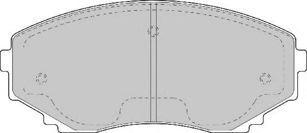 Комплект тормозных колодок, дисковый тормоз