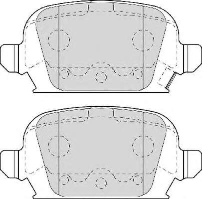 Комплект тормозных колодок, дисковый тормоз