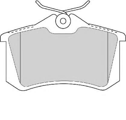 Комплект тормозных колодок, дисковый тормоз