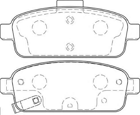 Комплект тормозных колодок, дисковый тормоз