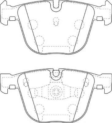 Комплект тормозных колодок, дисковый тормоз