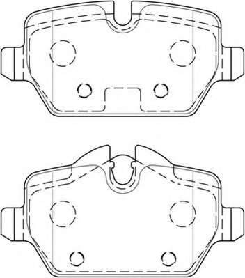 Комплект тормозных колодок, дисковый тормоз