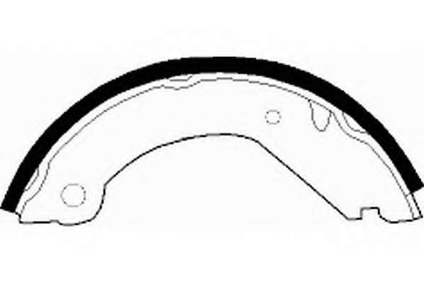 Комплект тормозных колодок, стояночная тормозная система