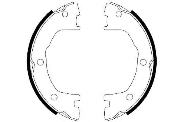 Комплект тормозных колодок, стояночная тормозная система