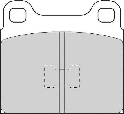 Комплект тормозных колодок, дисковый тормоз