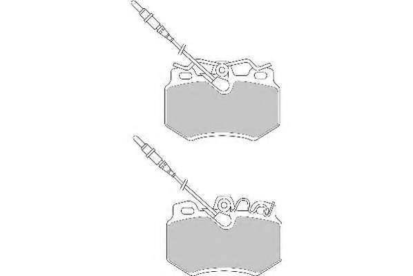 Комплект тормозных колодок, дисковый тормоз