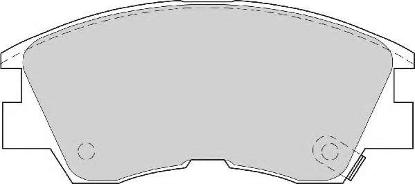 Комплект тормозных колодок, дисковый тормоз