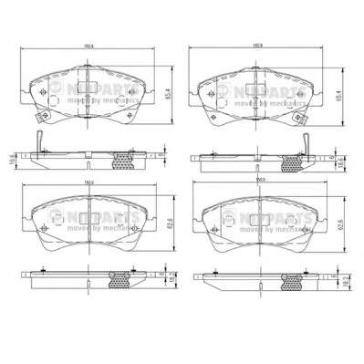 Комплект тормозных колодок, дисковый тормоз