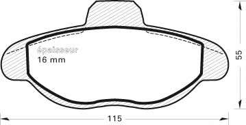Комплект тормозных колодок, дисковый тормоз