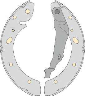 Комплект тормозов, барабанный тормозной механизм