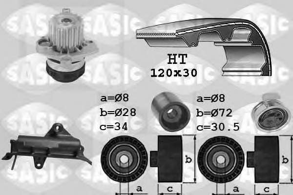 Водяной насос + комплект зубчатого ремня