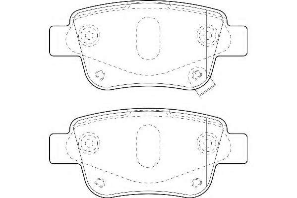 Комплект тормозных колодок, дисковый тормоз
