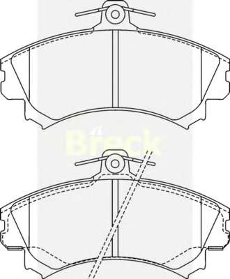 Комплект тормозных колодок, дисковый тормоз