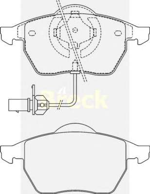 Комплект тормозных колодок, дисковый тормоз