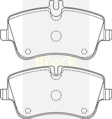 Комплект тормозных колодок, дисковый тормоз